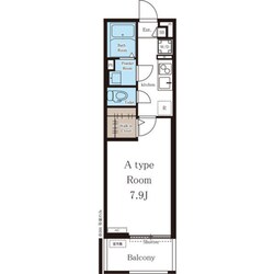 出屋敷駅 徒歩4分 2階の物件間取画像